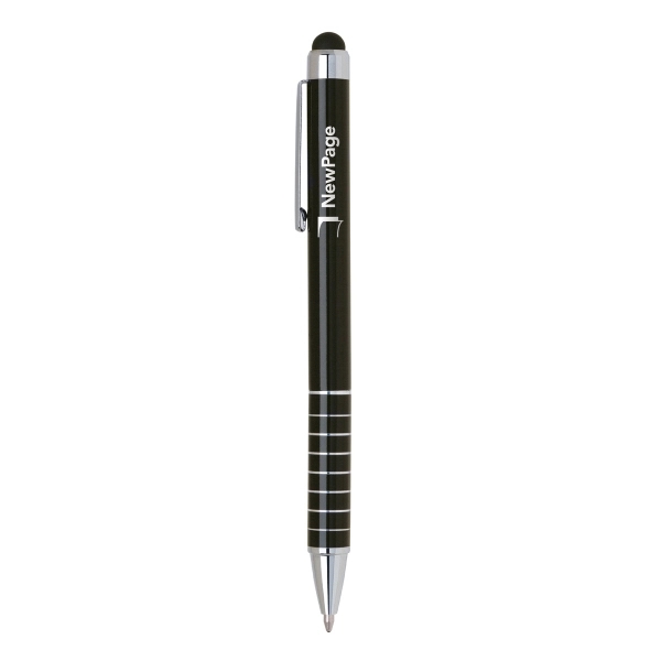 5" x 7/16" x 5/16" metal color ballpoint pen with soft... from ASI 91435 Tomax USA / Tomax