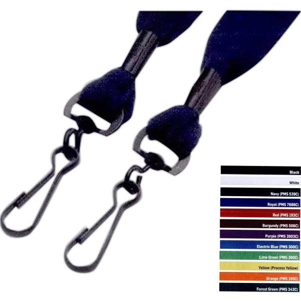3/4" x 16" cotton lanyard with two swivel snap hooks.... from ASI 88060 Snugz/USA Inc / SnugZ USA®