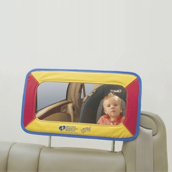 Large baby mirror, attaches to rear seat headrest.... from ASI 37586 Auto-Sun-shade/Intertek