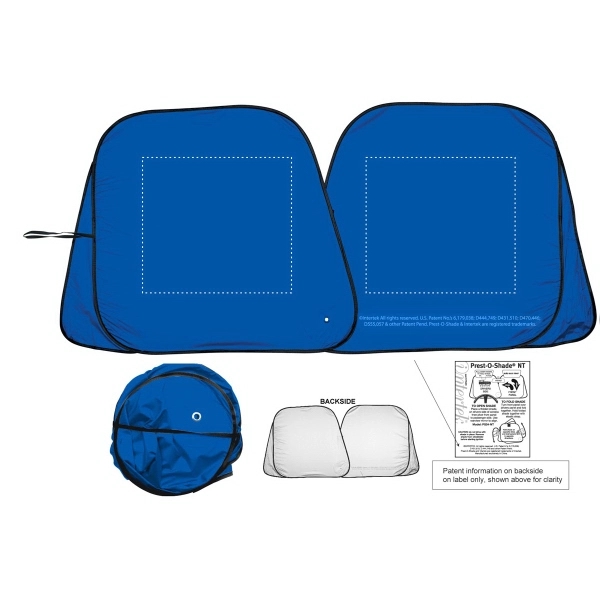 Collapsible fabric sunshade with easy fold pivot system.... from ASI 37586 Auto-Sun-shade/Intertek