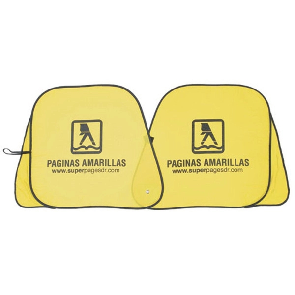 Collapsible fabric sunshade with easy fold pivot system.... from ASI 37586 Auto-Sun-shade/Intertek