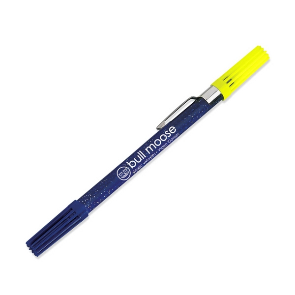 6 3/4" highlighter and pen combo with ballpoint pen on one... from ASI 61966 HPG / Beacon Promotions