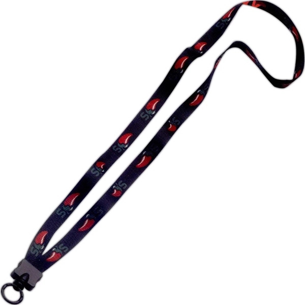 1/2" x 16" polyester waffle weave dye sublimated lanyard with plastic... from ASI 88060 Snugz/USA Inc / SnugZ USA®