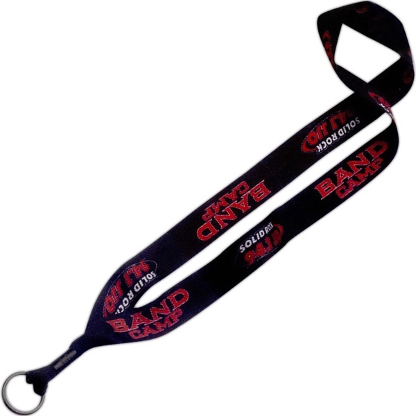 1" x 16" lanyard recycled PET polyester with metal split ring... from ASI 88060 Snugz/USA Inc / SnugZ USA®