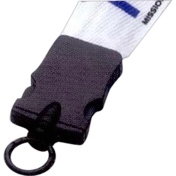 1" x 16" polyester waffle weave dye sublimated lanyard with plastic... from ASI 88060 Snugz/USA Inc / SnugZ USA®