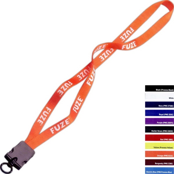 1/2" x 17" smooth nylon lanyard with snap buckle release hardware... from ASI 88060 Snugz/USA Inc / SnugZ USA®