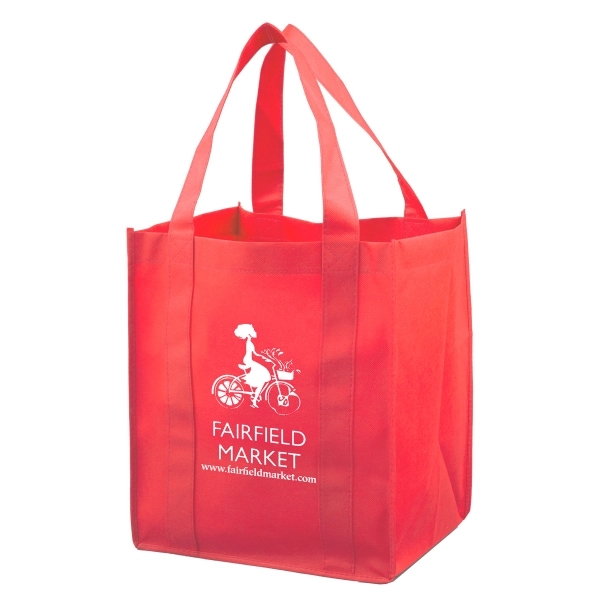13" x 15" x 10" 80GSM non-woven polypropylene reusable grocery bag... from ASI 62660 Innovation Line