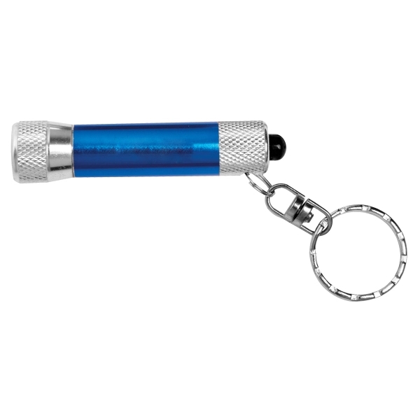Aluminum keychain-style flashlight with 3 bright white LEDs.... from ASI 62660 Innovation Line
