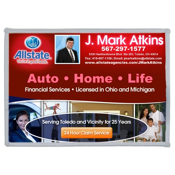 5" x 7" polyester microfiber screen cleaning cloth with terry side... from ASI 62660 Innovation Line