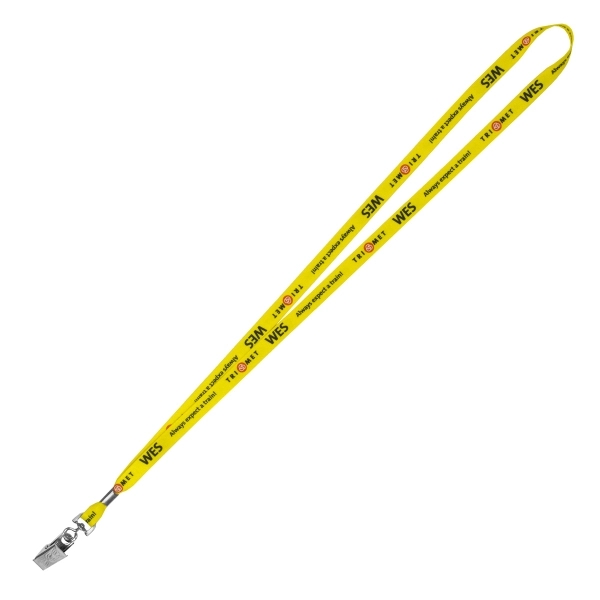 18" x 3/8" polyester lanyard with choice of attachment and silkscreen... from ASI 62660 Innovation Line