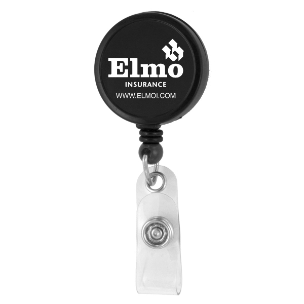 Customizable badge reel with metal slip clip backing and 30" cord... from ASI 62660 Innovation Line