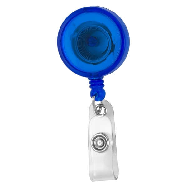 Customizable badge reel with metal slip clip backing and 30" cord... from ASI 62660 Innovation Line