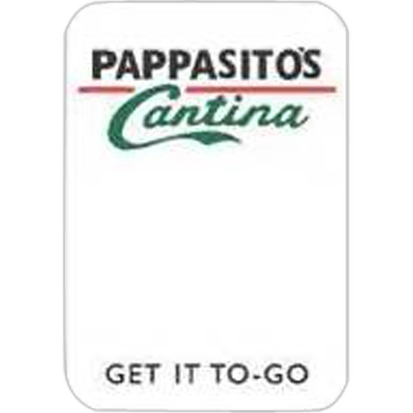 Write-on/wipe off .040" thick medium screened poly badge with pin closure.... from ASI 59080 Halls & Company