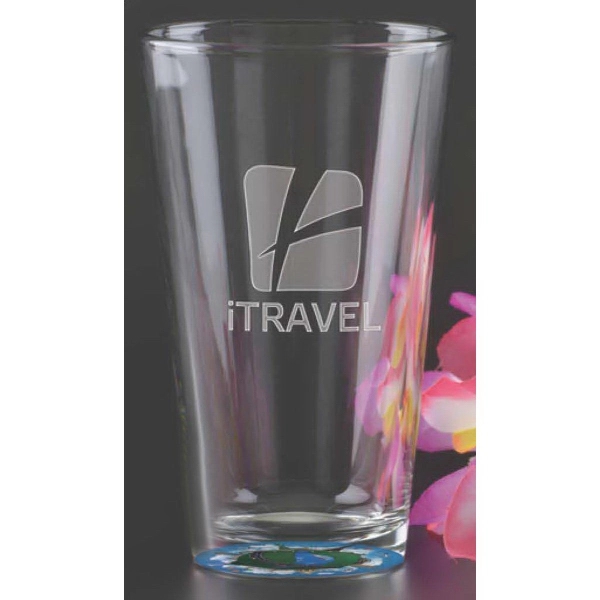 16 oz. pint glass with customization.... from ASI 71920 Moderne Glass Company Inc / Glass America®