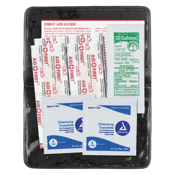 8 piece first aid kit with vinyl pouch, bandages, towelettes, hand... from ASI 62660 Innovation Line