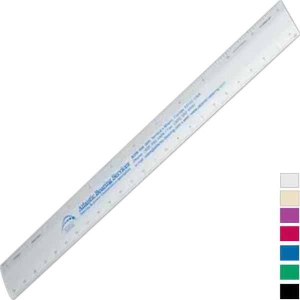 Aluminum 12" 4 bevel engineer scale.... from ASI 34910 Alumicolor / Alumicolor