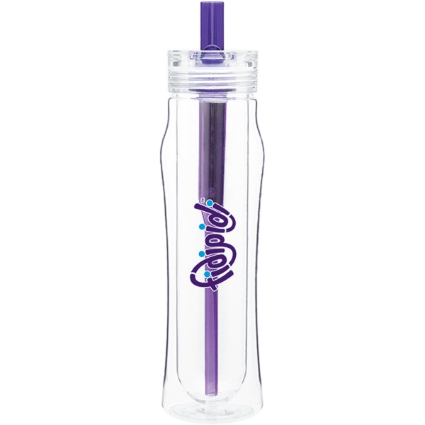 Double wall 16 oz. water bottle with threaded lid and activated... from ASI 51197 ETS Express, LLC / The Express Line