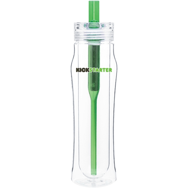 Double wall 16 oz. water bottle with threaded lid and activated... from ASI 51197 ETS Express, LLC / The Express Line