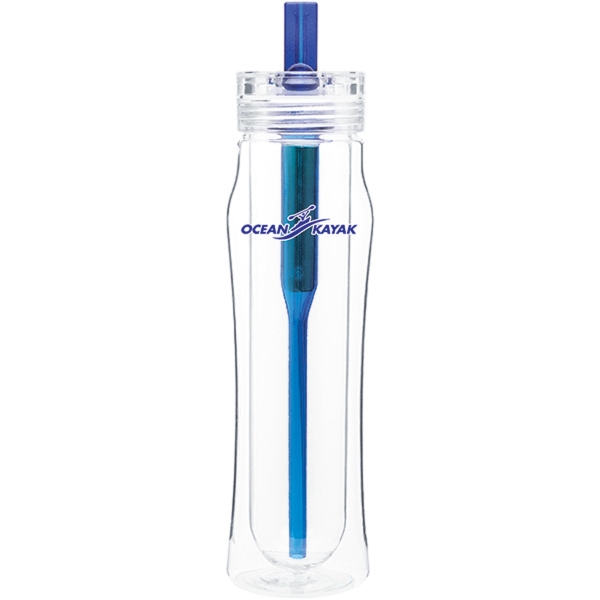 Double wall 16 oz. water bottle with threaded lid and activated... from ASI 51197 ETS Express, LLC / The Express Line
