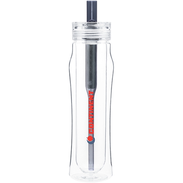 Double wall 16 oz. water bottle with threaded lid and activated... from ASI 51197 ETS Express, LLC / The Express Line