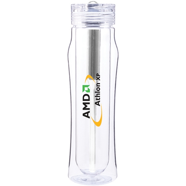 Double wall 16 oz. water bottle with threaded lid and activated... from ASI 51197 ETS Express, LLC / The Express Line