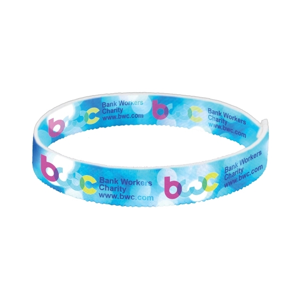 8" polyester latex stretch wristband in three sizes with dye sublimation... from ASI 62660 Innovation Line