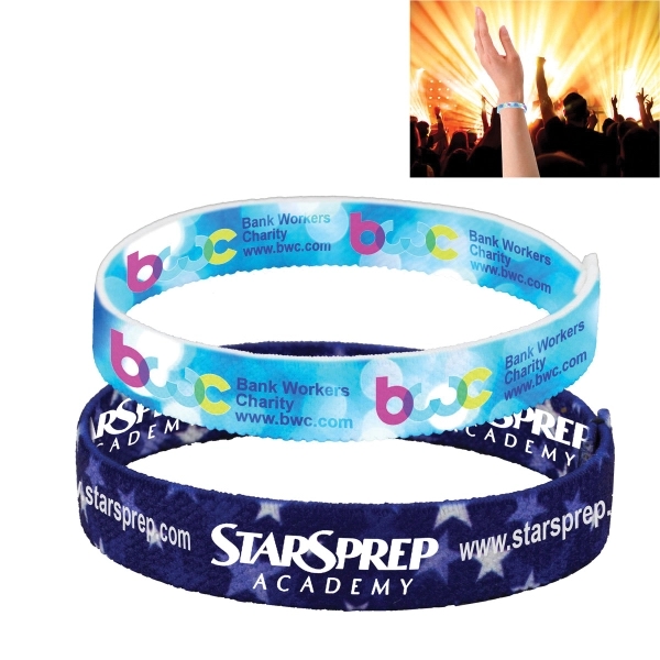 8" polyester latex stretch wristband in three sizes with dye sublimation... from ASI 62660 Innovation Line