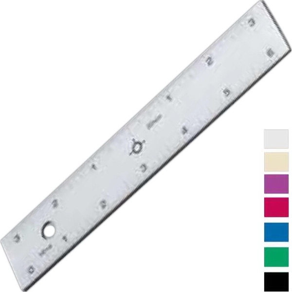 Aluminum 6" straight edge ruler with center finding back.... from ASI 34910 Alumicolor / Alumicolor