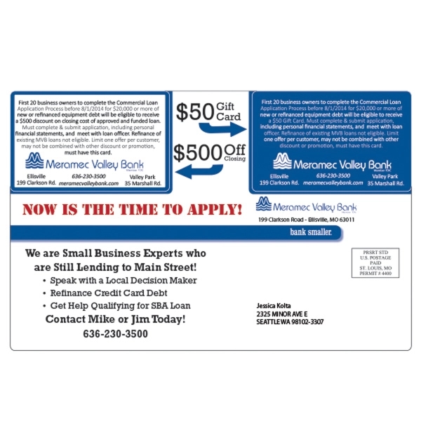 Mailer with 2 Cards.... from ASI 75629 PSI Plastic Graphics / Plastic Graphics PSI