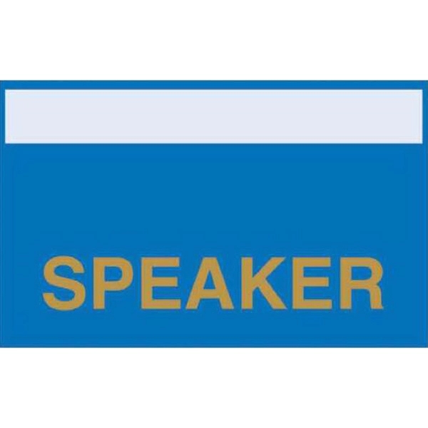 TeslinA® .010" thick 3" x 3" badge ribbon in assorted shapes... from ASI 59080 Halls & Company