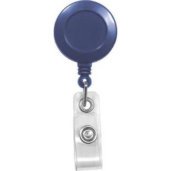 Round plastic badge reel with 24" retractable cord and snap closing... from ASI 59080 Halls & Company