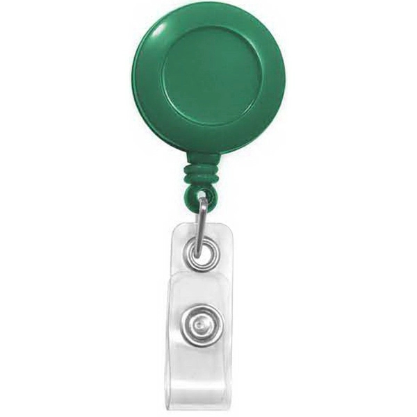 Round plastic badge reel with 24" retractable cord and snap closing... from ASI 59080 Halls & Company