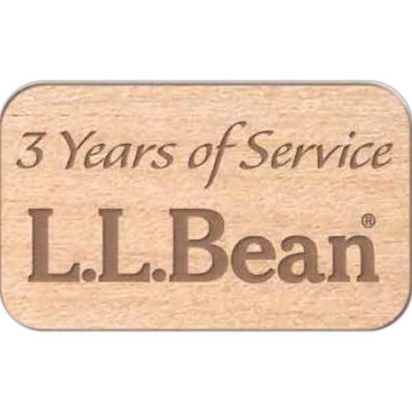 1/16" wooden lapel pin made in the USA.... from ASI 59080 Halls & Company