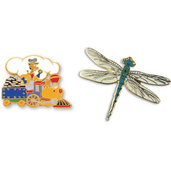 Imitation Cloisonne Lapel pin,with single butterfly clutch. Import.... from ASI 53697 Faro Products