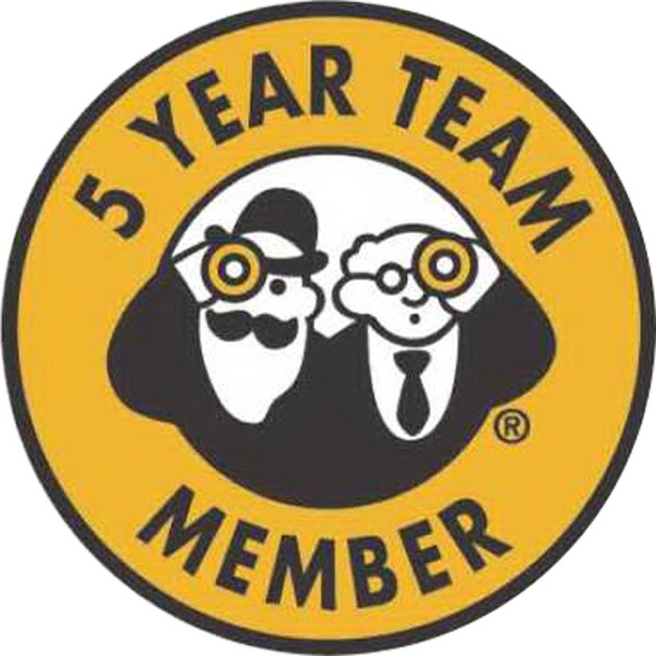 Screen-printed 1 1/4" x 1 1/4" or 3/4" x 1" polystyrene... from ASI 59080 Halls & Company