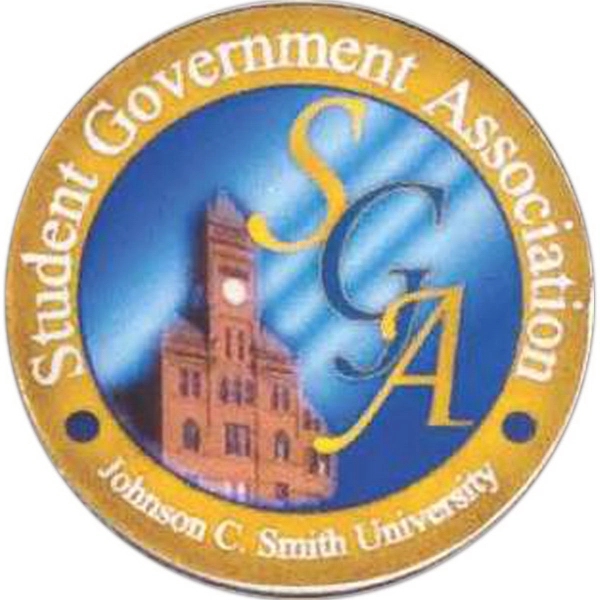 Full-color domed lapel pin that's made of steel and brass.... from ASI 59080 Halls & Company