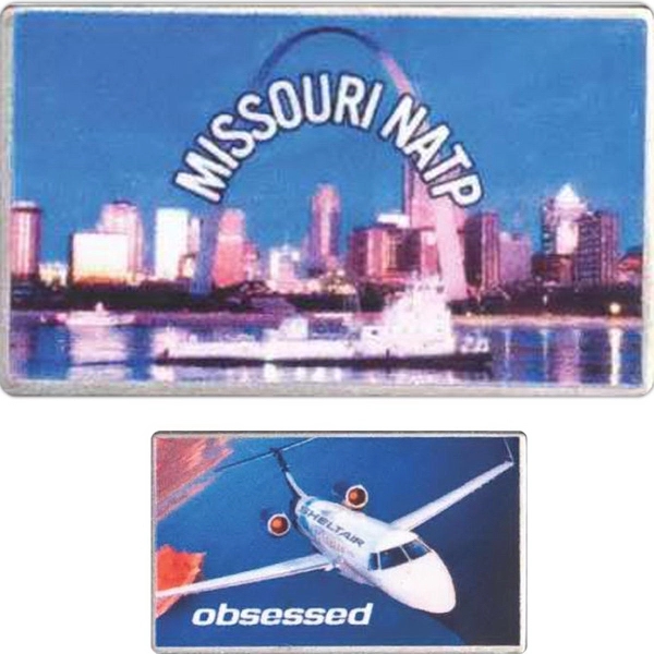 Full-color domed lapel pin that's made of steel and brass.... from ASI 59080 Halls & Company