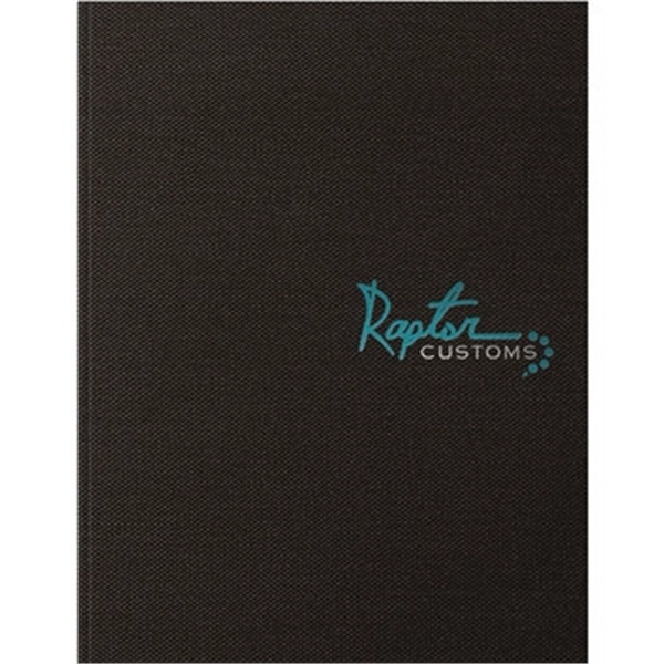 8.5" x 11" perfect-bound notebook with carbon or mesh textured cover... from ASI 91340 Journalbooks/Timeplanner Calendars