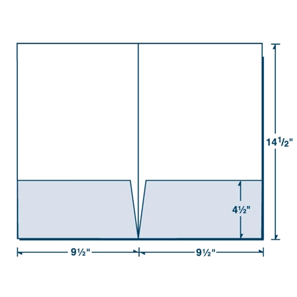 Legal size presentation folder with two 4-1/2" pockets, measures 9-1/2" x... from ASI 32050 Admore / Admore®