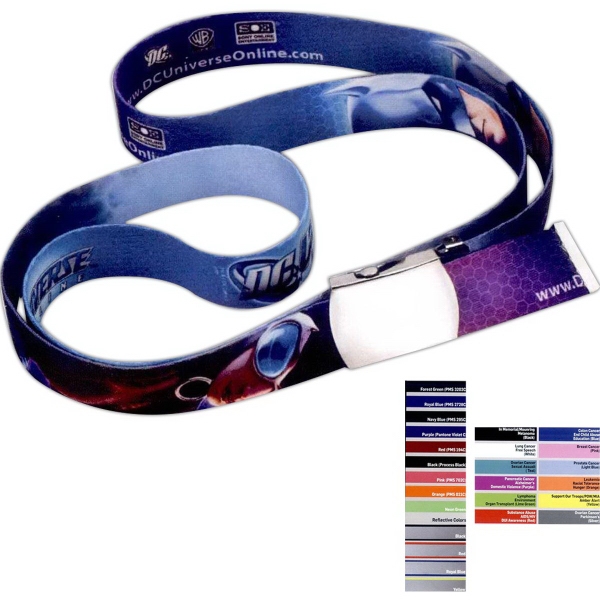1 1/4" Polyester Dye-Sublimated Slide Buckle Belt.... from ASI 88060 Snugz/USA Inc / SnugZ USA®