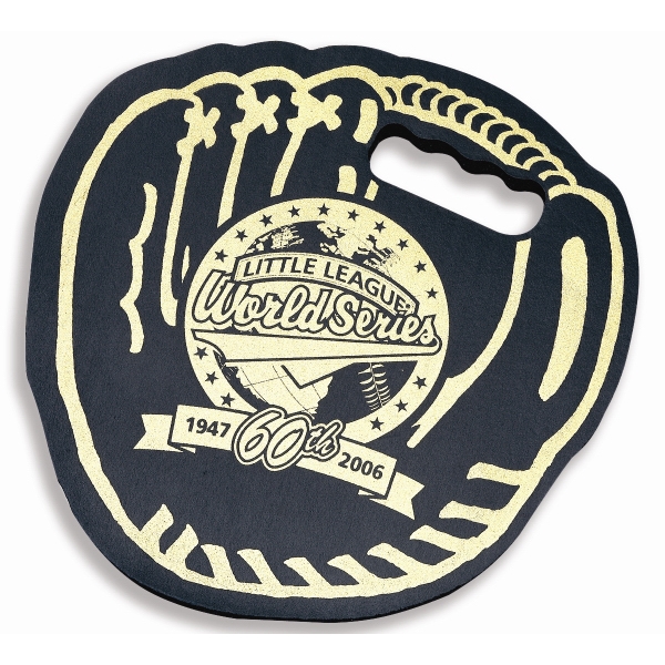 Baseball glove shaped seat cushion made from Softek closed cell foam.... from ASI 72805 NEP Promotions / NEP Promotions™