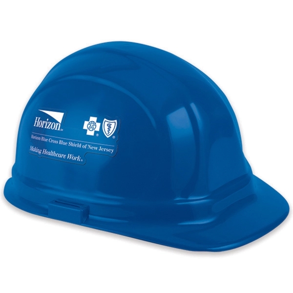 Hard hat molded from high density polyethylene with a sleek, ribbed,... from ASI 66390 LarLu