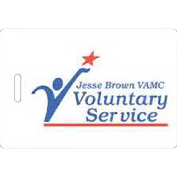 Laminated event tag with a loop strap and an oval shape.... from ASI 59080 Halls & Company