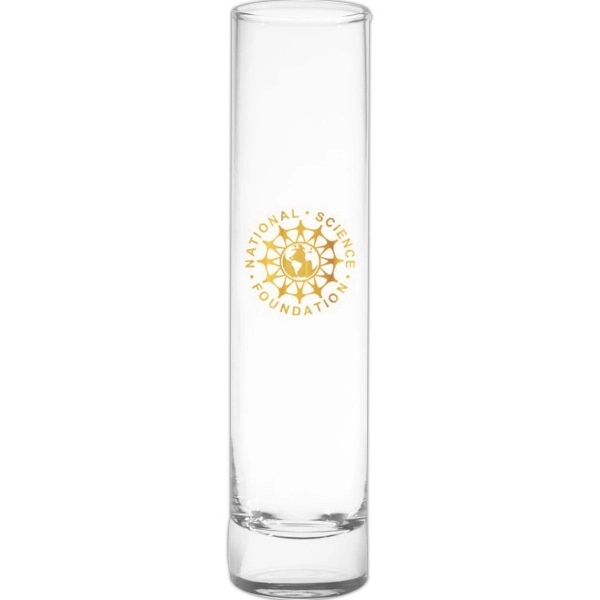 7 1/2"H vase made of clear glass with stylish and simple... from ASI 71920 Moderne Glass Company Inc / Glass America®