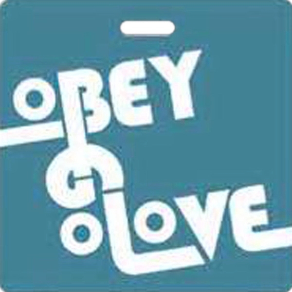 Medium-sized laminated event tag with a loop strap and an oval... from ASI 59080 Halls & Company