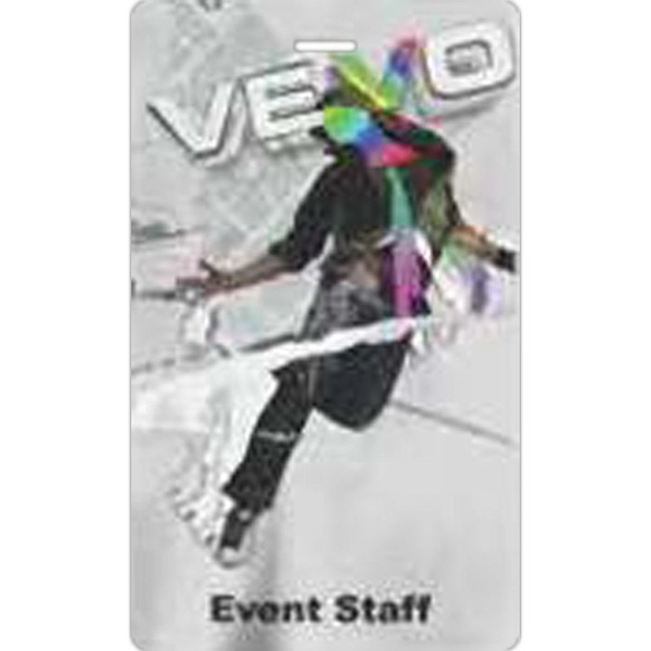 Laminated event tag with a loop strap.... from ASI 59080 Halls & Company