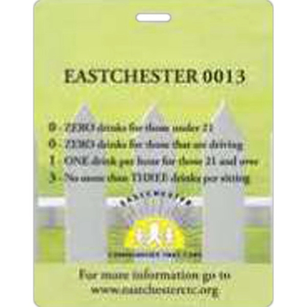 Laminated event tag with a loop strap.... from ASI 59080 Halls & Company