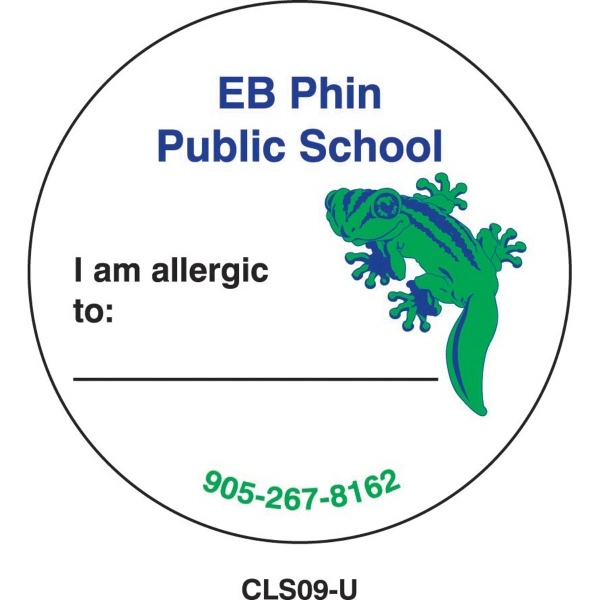 Unlaminated stock clothing writable paper stickers. Made with our Recyclable Enviroliner... from ASI 79392 Premiums Plus Inc / Premiums Plus Premiums Plus Canada