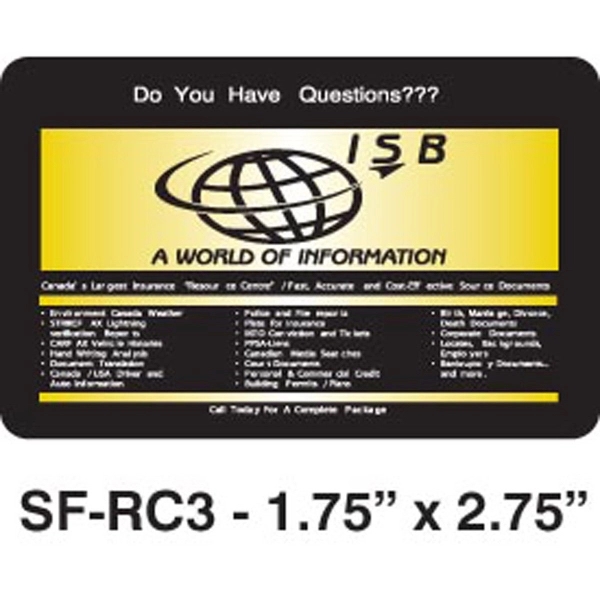 Rectangle shape silver or gold permanent adhesive stickers on a roll.... from ASI 79392 Premiums Plus Inc