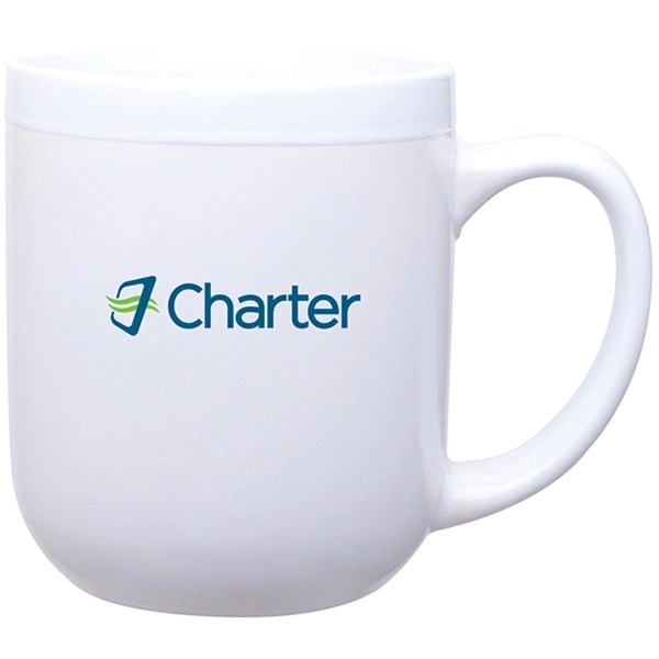16 oz ceramic mug with matte color exterior, glossy interior, glossy... from ASI 51197 ETS Express, LLC